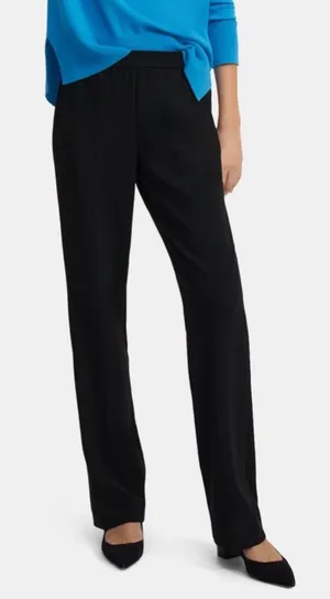 Theory Straight Pull-On Pant Admiral Crepe Size 0 thumbnail 1
