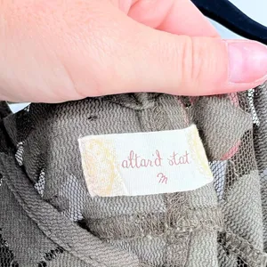 Altar’d State Lace Overlay Olive Green Dress medium‎ thumbnail 3