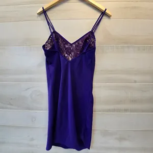 Victoria's Secret Purple Lingerie Night Gown Babydoll Slip thumbnail 3