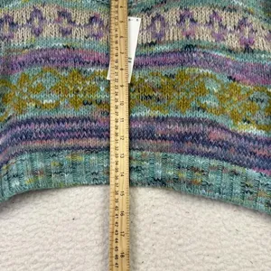Urban Outfitters Sweater Womens Medium‎ Cropped Fair Isle Pastel Crewneck NWT thumbnail 7