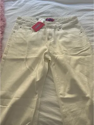 Edikted bow pocket low rise baggy jeans thumbnail 4