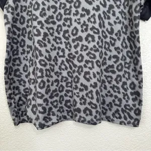 Lucky Brand Gray and Black Leopard Very Sofy Pajama Set, Sz Medium thumbnail 5