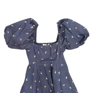 Hill House Home Matilda Dress in Navy Floral, Size XXS​ thumbnail 5