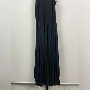 LNA Heathered Black Ribbed Halter Casual Fit &‎ Flare Dress thumbnail 6