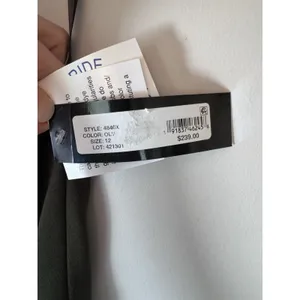 XSCAPE One Shoulder Asymmetric Hem Gown STYLE: 4840X Olive Green Sz 12 NWT $239 thumbnail 6