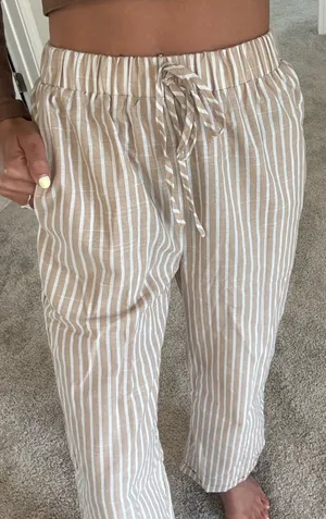 Striped Beach Pants Tan Size XS thumbnail 2