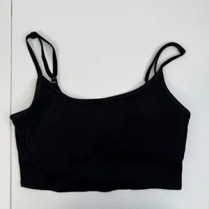 Aerie Sz L‎ Real Good Scoop Neck Ribbed Bralette Black Padded Pullover Seamless thumbnail 3