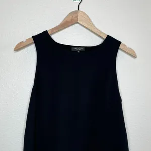 Rag & Bone Black Sleeveless blouse Layered Asymmetrical Hem Top M thumbnail 2