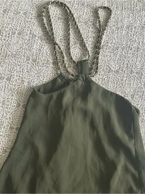 Charlotte Russe Green Chain Halter Neck Top thumbnail 2