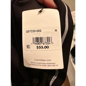 Calvin Klein‎ Womens Black Cotton Stretch Rib Leggings QS7220-002 Size M NWT thumbnail 3