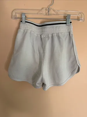 Ardene Light Gray Athletic Shorts with Black Waist Stripe thumbnail 4
