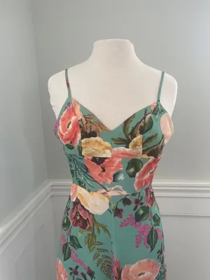 Amanda Uprichard Floral Maxi Dress Size P (Xs)! thumbnail 3