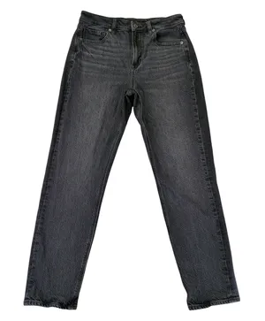 American Eagle Strigid Mom Jean Women 6 Regular‎ Washed Black High Rise thumbnail 1