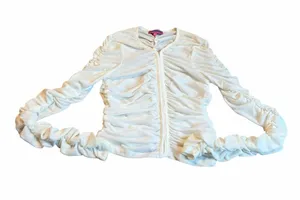 EDIKTED cream ruched blouse thumbnail 1