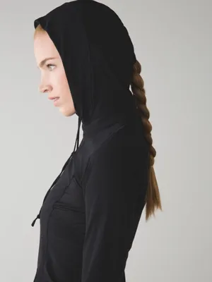 Lululemon Runbeam Hoodie in Black Athletic Long Sleeve Shirt Size 12 thumbnail 7