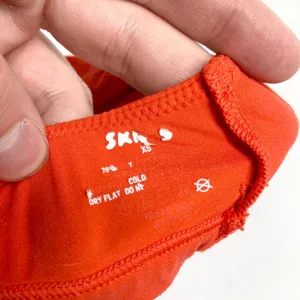 SKIMS Fits Everybody Triangle Bralette Womens Size XS Red Lounge Everyday Cotton thumbnail 3