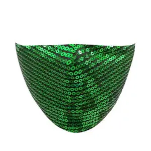 WINE ONION Sequin Purple Reusable Washable Protective Face Mask thumbnail 4