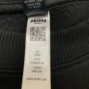 SKIMS Cotton Fleece Crewneck Pullover Sweatshirt S thumbnail 7