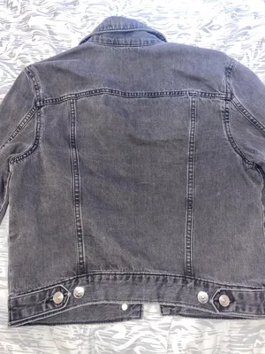 H&M Black Denim Jacket thumbnail 4