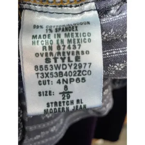 VTG Ralph Lauren No. 67 Jeans 8/29 Low Rise Button Fly Y2K Flare Leg Grunge thumbnail 8