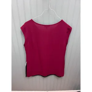 The Limited Burgundy Sleeveless Colorblock Layered Blouse Top - Size S‎ thumbnail 6