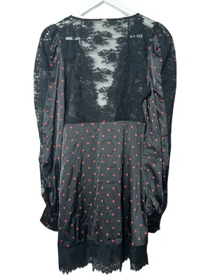 For Love & Lemons Melrose Robe Dress Polkadot Size Small thumbnail 6