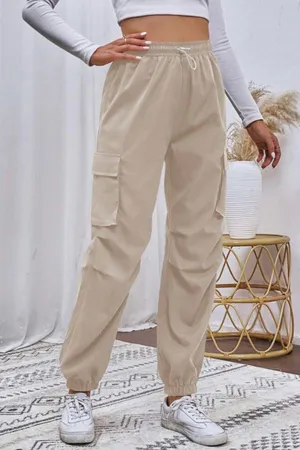 SheIn Khaki Cargo Pants thumbnail 4