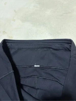 Lululemon Black final lap crop Athletic Leggings 8 thumbnail 4