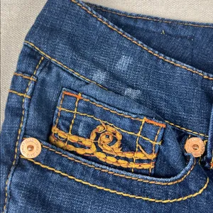 Seven7 Dark Blue Bootcut Jeans Size: 10 thumbnail 2