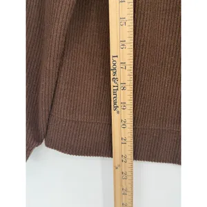 Madewell Ruffle-Collared Long-Sleeve Top Hot Cocoa Brown Size Small thumbnail 7
