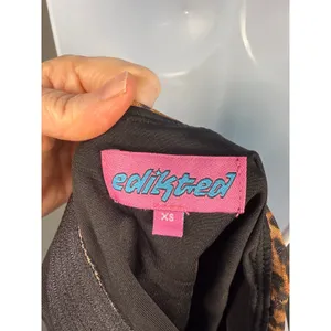 Edikted Leopard Print Lace Trim Cami XS Y2K Indie‎ Sleaze Corset Tank thumbnail 5