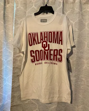 Oklahoma Sooners Tee White Size M thumbnail 1