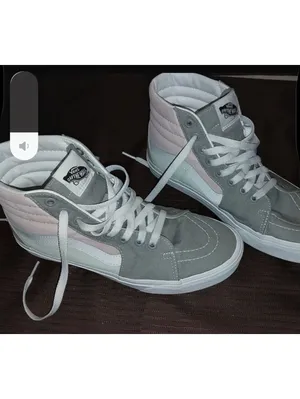 Vans Sk8-Hi Tapered Gray Pink Green Canvas Sneakers Men’s 8 Women’s 9.5 EU 40.5 thumbnail 2