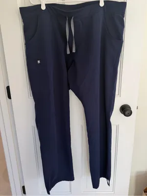 FIGS Technical Collection Women’s XXL Tall Navy Cargo Scrub Pants thumbnail 1