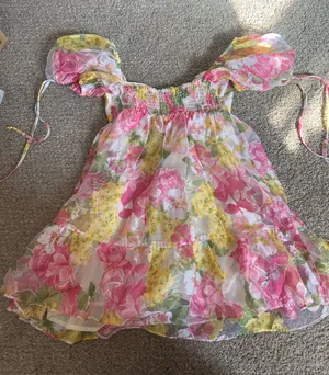 Olivaceous Floral Dress thumbnail 1