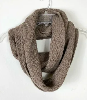 Banana Republic Brown Knit Wool Blend Infinity Scarf thumbnail 1