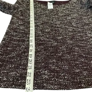 ANN TAYLOR FACTORY 3/4 Length Sleeve in Burgundy, Size M New with tag MSRP $60 thumbnail 12