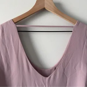 Astr the Label Revolve Deauville Mauve Lace Accent dress shift Flowy 3/4 sleeve thumbnail 6