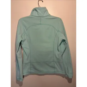 Patagonia Vail Full Zip Fleece Jacket Teal Blue Zip + Inside Pockets Size M Ski thumbnail 2