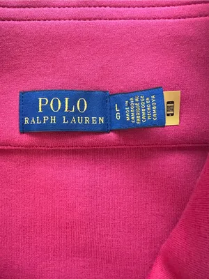 Polo Ralph Lauren Women's Pink Quarter-Zip Pullover Sweatshirt Size Large thumbnail 4
