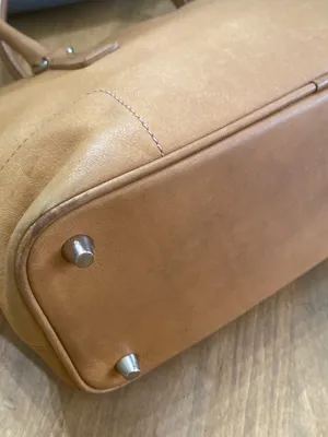 Vintage Coach Hampton Tote / Tan Leather Satchel from 2001 thumbnail 7