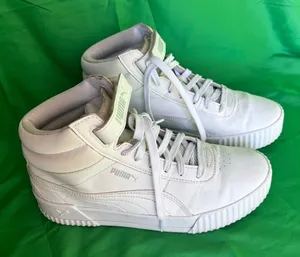 Puma White High-Top Sneakers thumbnail 1