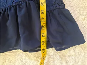 Lulus Compelling Sweetness Navy Blue Lace Tie-Strap Midi Dress Size Small Formal thumbnail 9
