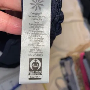 Athleta Hullabraloo Tank‎ Support Top Racerback Shelf Bra Athletic Navy Blue-32D thumbnail 7