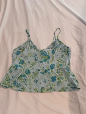 Floral Smocked Free People Tank Top thumbnail 3