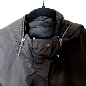 Banana Republic Black‎ Lightweight Hooded Rain Coat Jacket Women's Small GUC thumbnail 8