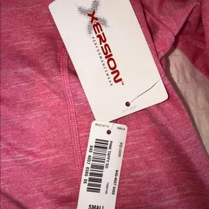 XERSION size small pink zip up gym top with thumbholes New with tags thumbnail 5