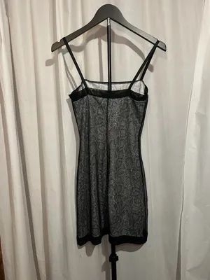 Vintage 1990s Byer Too! Glitter Mesh Leopard Print Slip Dress Size 3 thumbnail 2