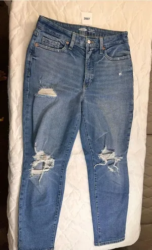 Old Navy Women's Distressed Skinny Jeans - Light Blue Wash thumbnail 1