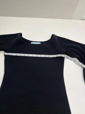 Hill House Women’s The Maude Sweater Black Small Knit‎ Fabric Long Cuffed Sleeve thumbnail 4